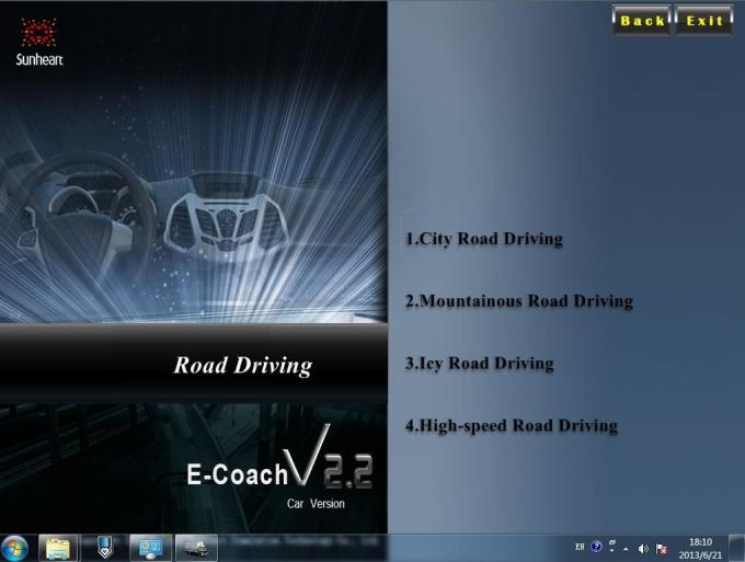 τρισδιάστατο Drive λογισμικό προσομοιωτών με το σύστημα αξιολόγησης 0