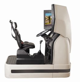 3D Car driving simulators , 120 degree electronic training simulator